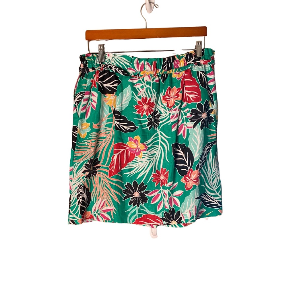 Cynthia Rowley Linen Floral Skirt - size L